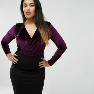 Longsleeve Plum Velvet Bodysuit
